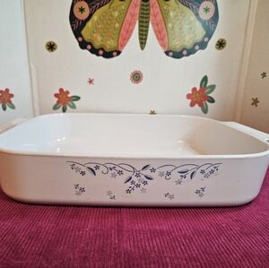 Vgt Corning Ware Provincial Blue Roasting Dish 12 1/4"× 10 1/2"× 2 1/2"